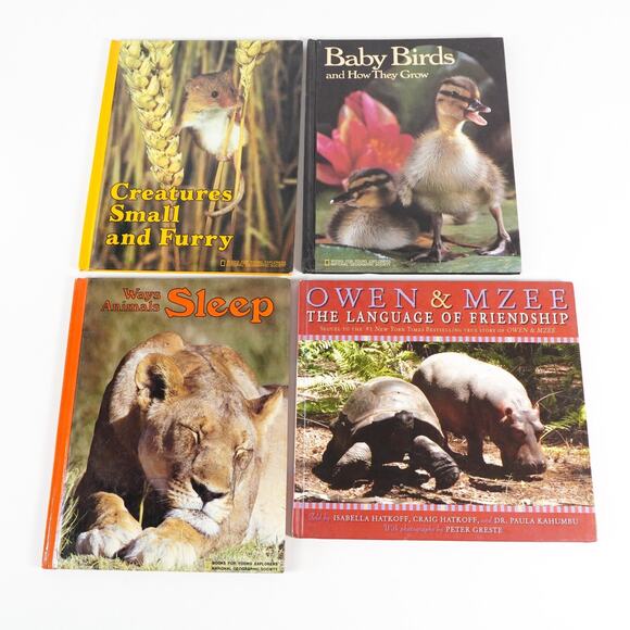 4 Animal National Geographic Society Hardcover Childrens Books Mixed Bundle Lot - Picture 1 of 11